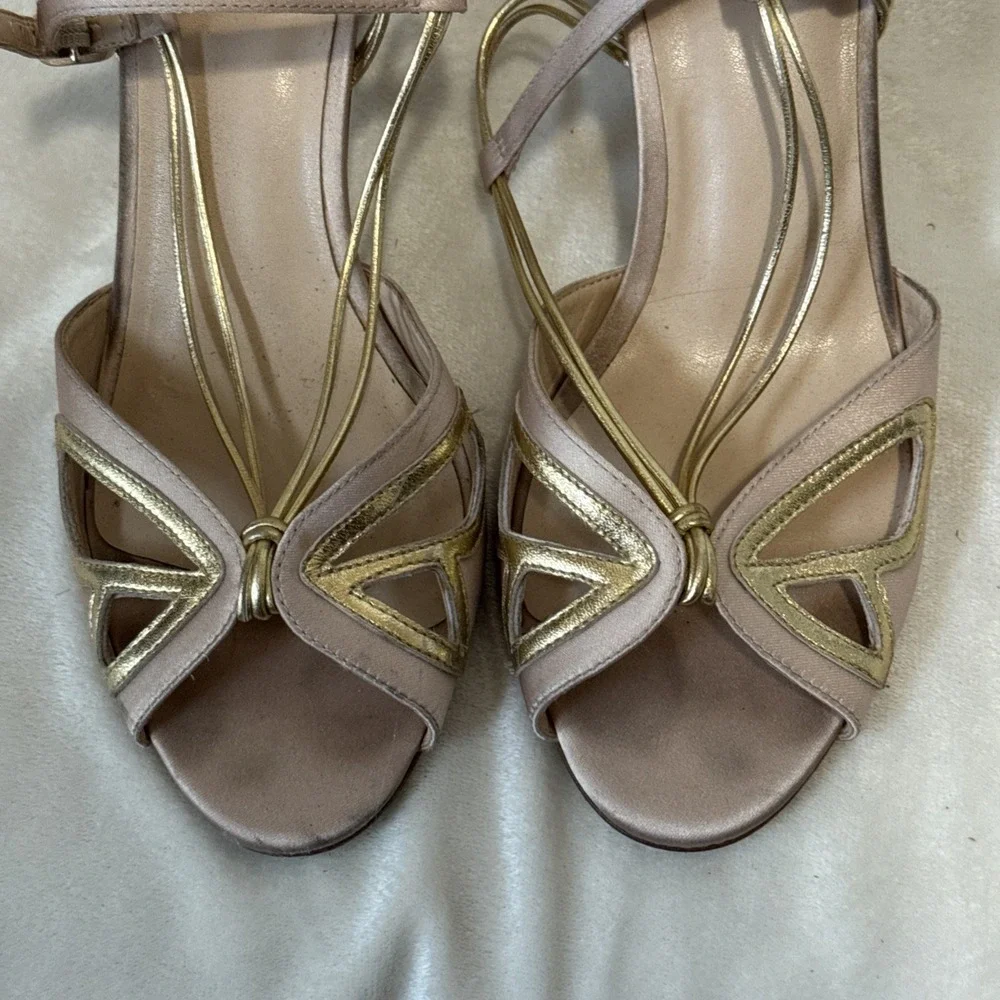 Maeve Butterfly Slingback Kitten Heels Metallic Butterfly Design Sz 9